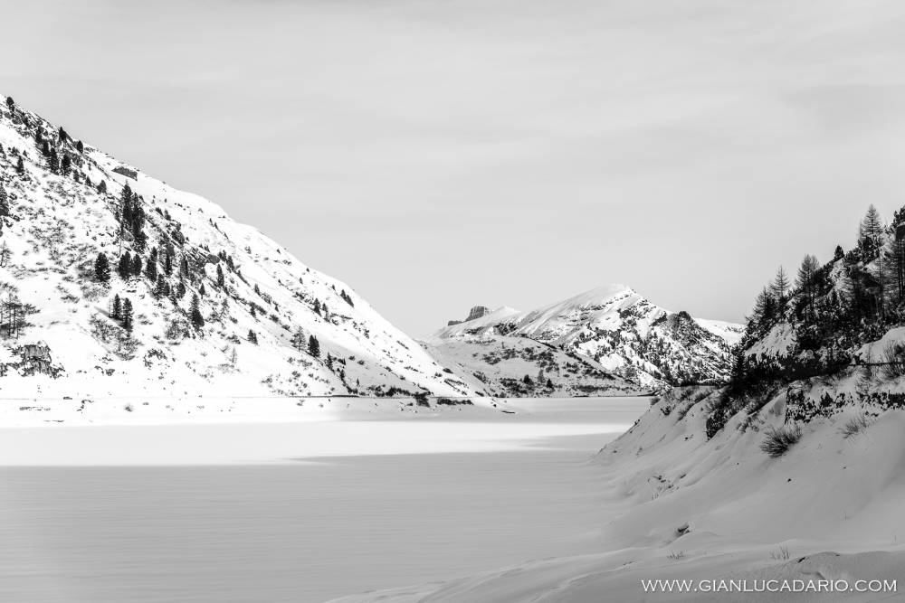 Panorama dal passo Fedaia in inverno - foto 1 - Gianluca Dario Photography